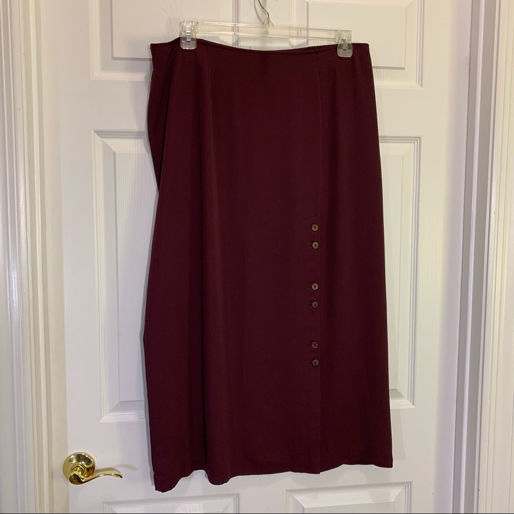 Giorgio Fiorlini Plus Collection Maxi Berry Skirt Size 16